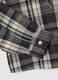 Multicolour pure cotton checked shirt with ruffles_5