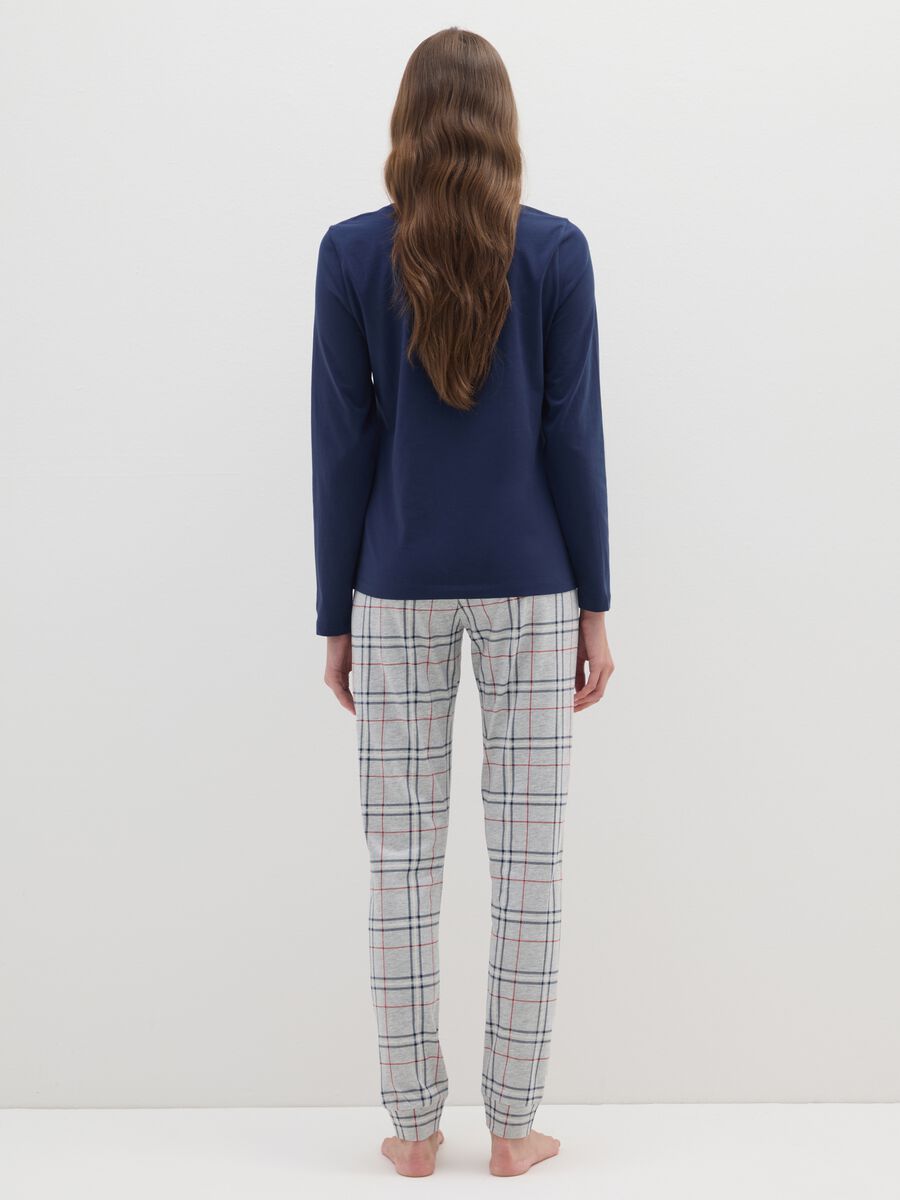 Multicolour pyjamas in pure cotton regular fit_2