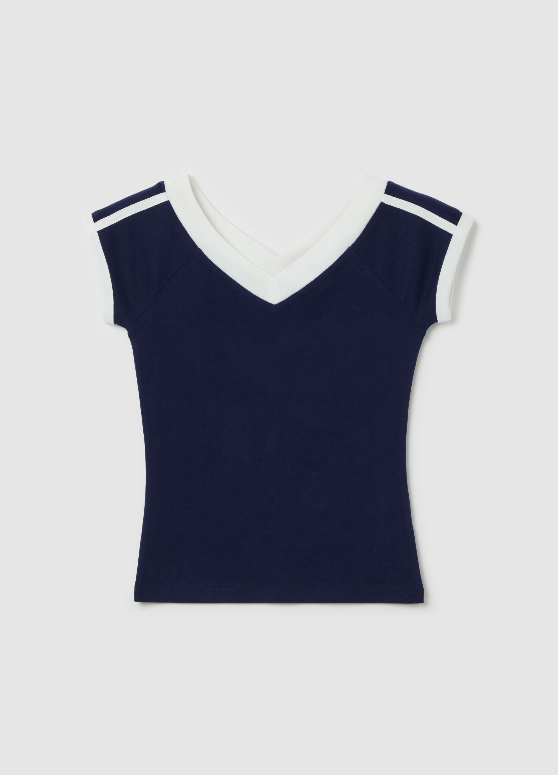 T-shirt with side bands