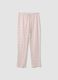 Pantaloni pigiama multicolor in puro cotone organico a quadri_4
