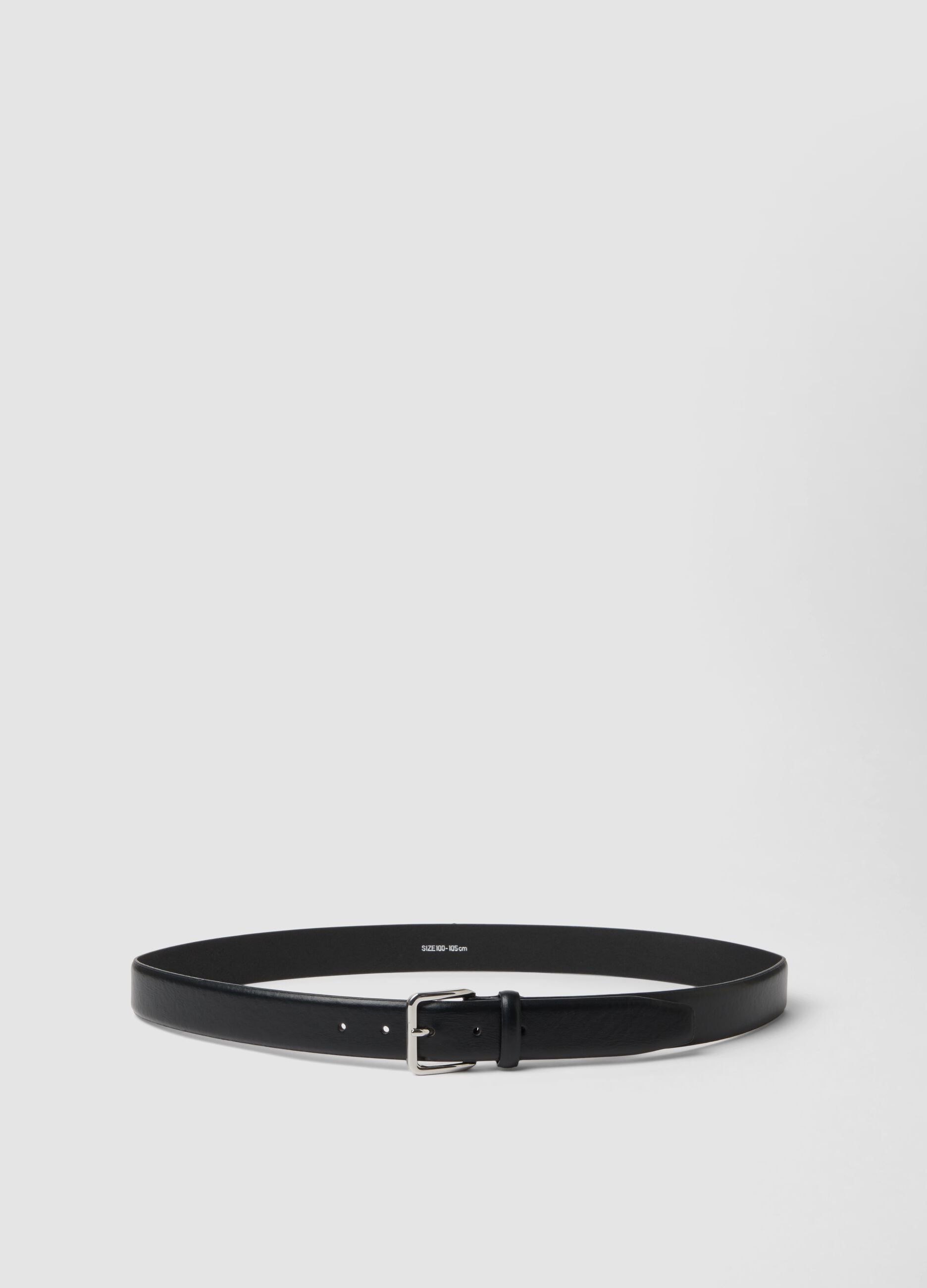 Black belt with metal buckle