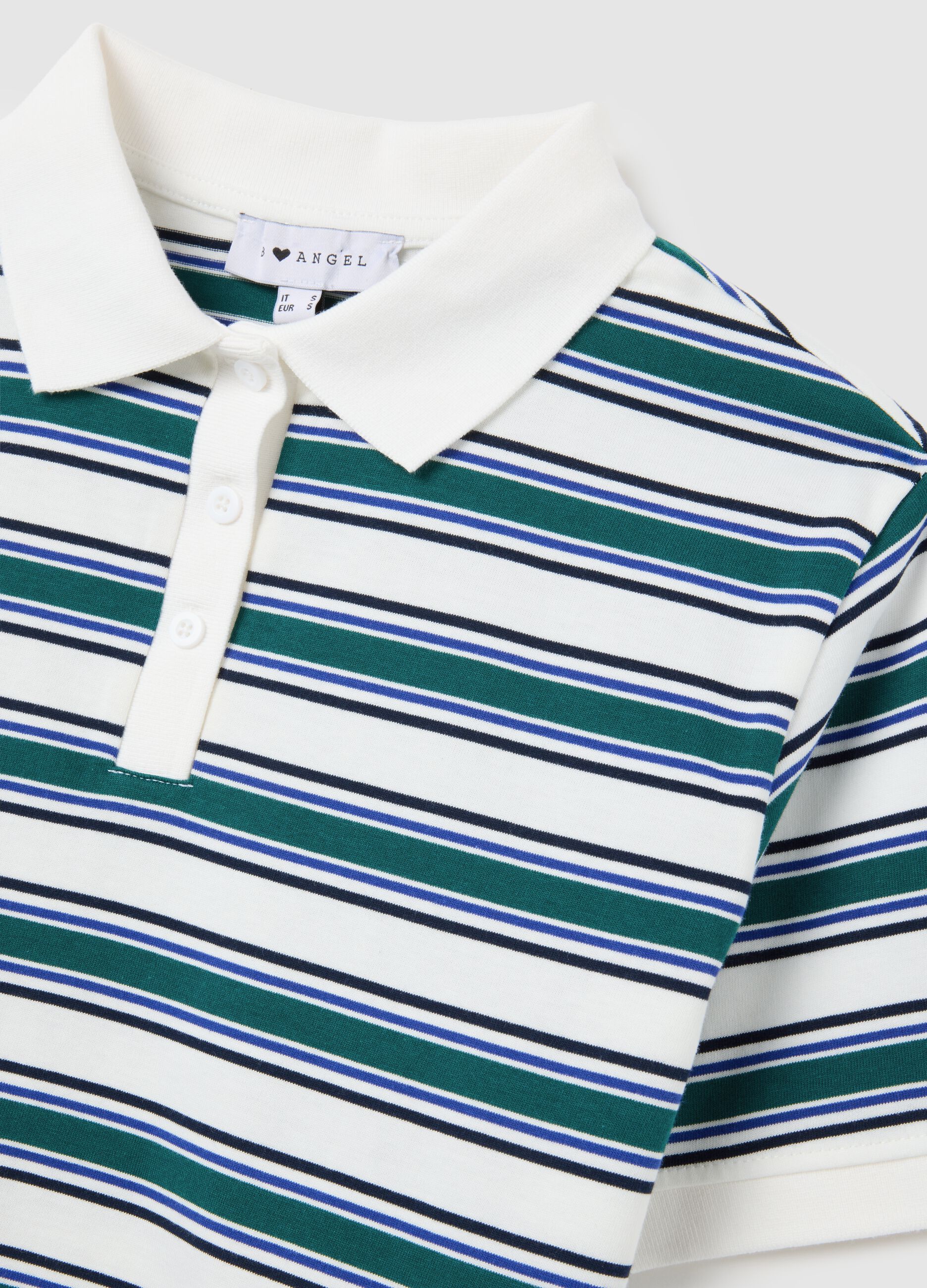 Multicolour pure cotton regular fit polo