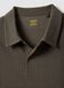 Brown regular fit stretch cotton polo_5