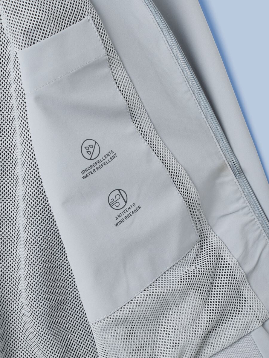 Giacca sportiva antivento ALTAVIA SAILING grigia con zip_5