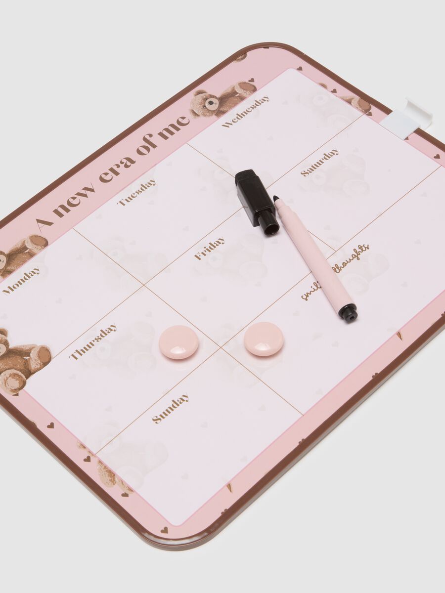 Pink Metal Planner with Marker_2