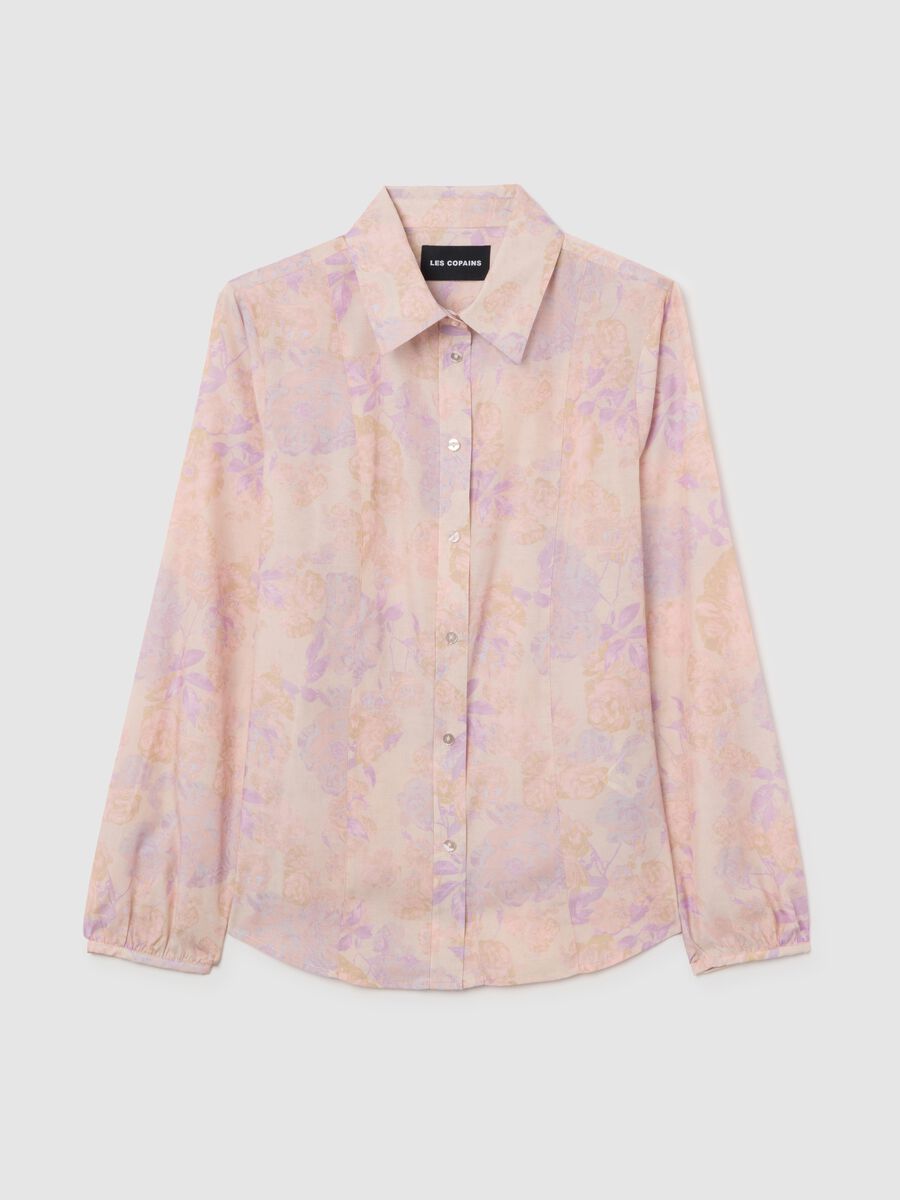 Multicolour satin floral shirt regular fit_4
