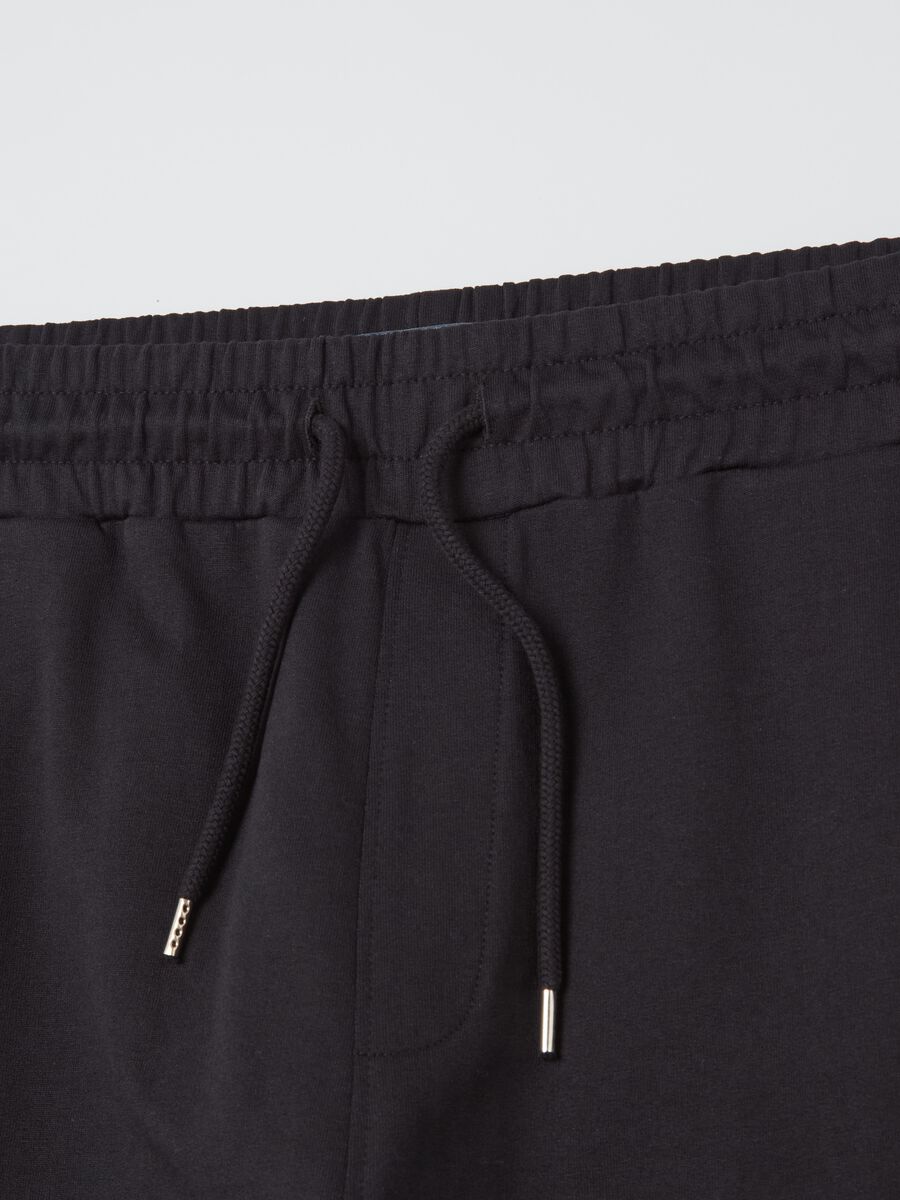 Fleece joggers with drawstring_5