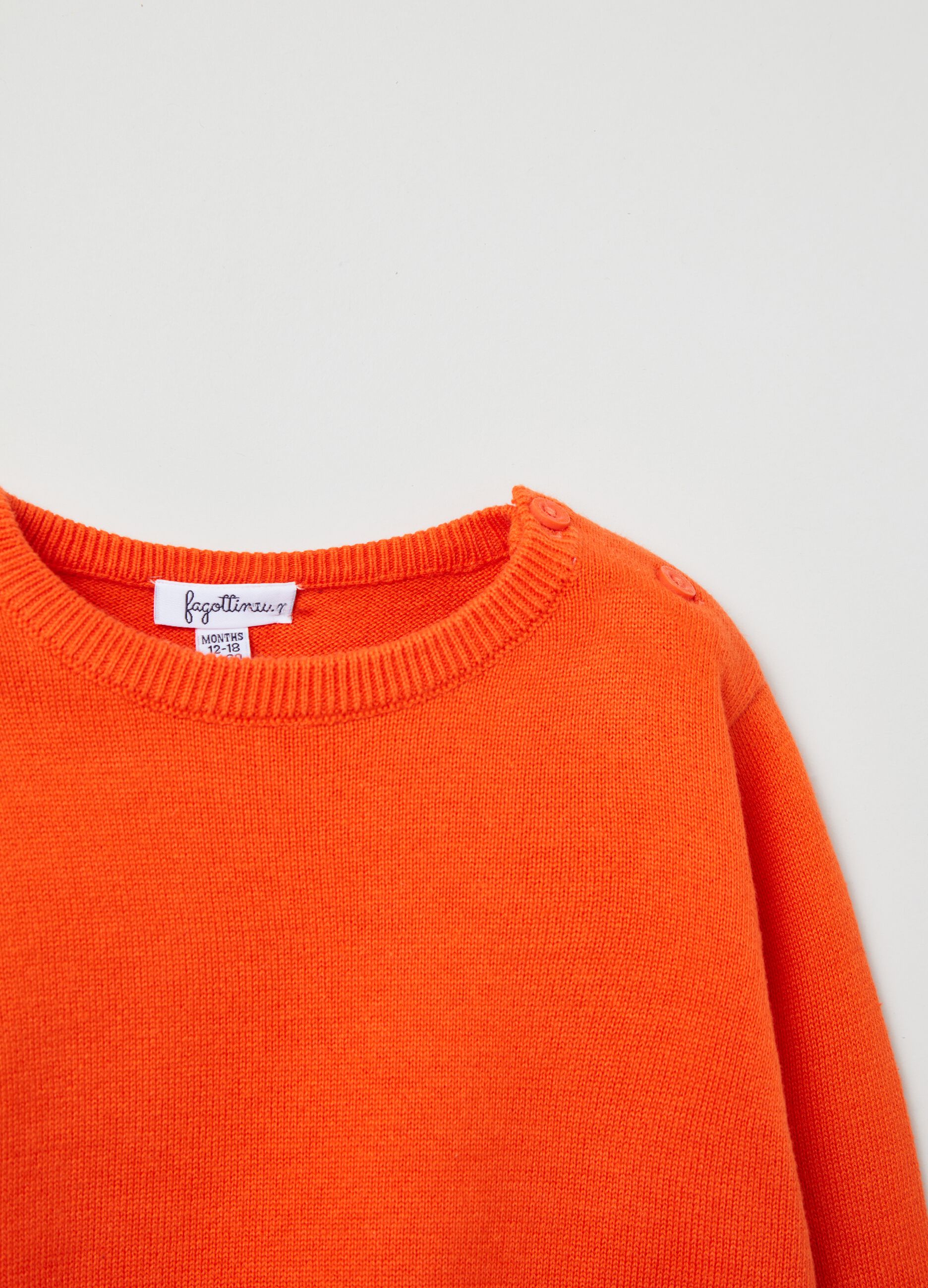 Pullover in cotone tinta unita_2