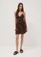Brown pure viscose mini dress_1