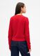 Red Cotton and Acrylic Blend Pullover_1