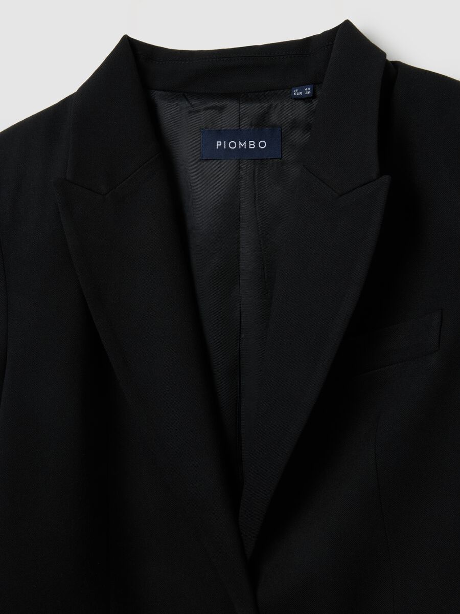 Black Regular Fit Blazer_1
