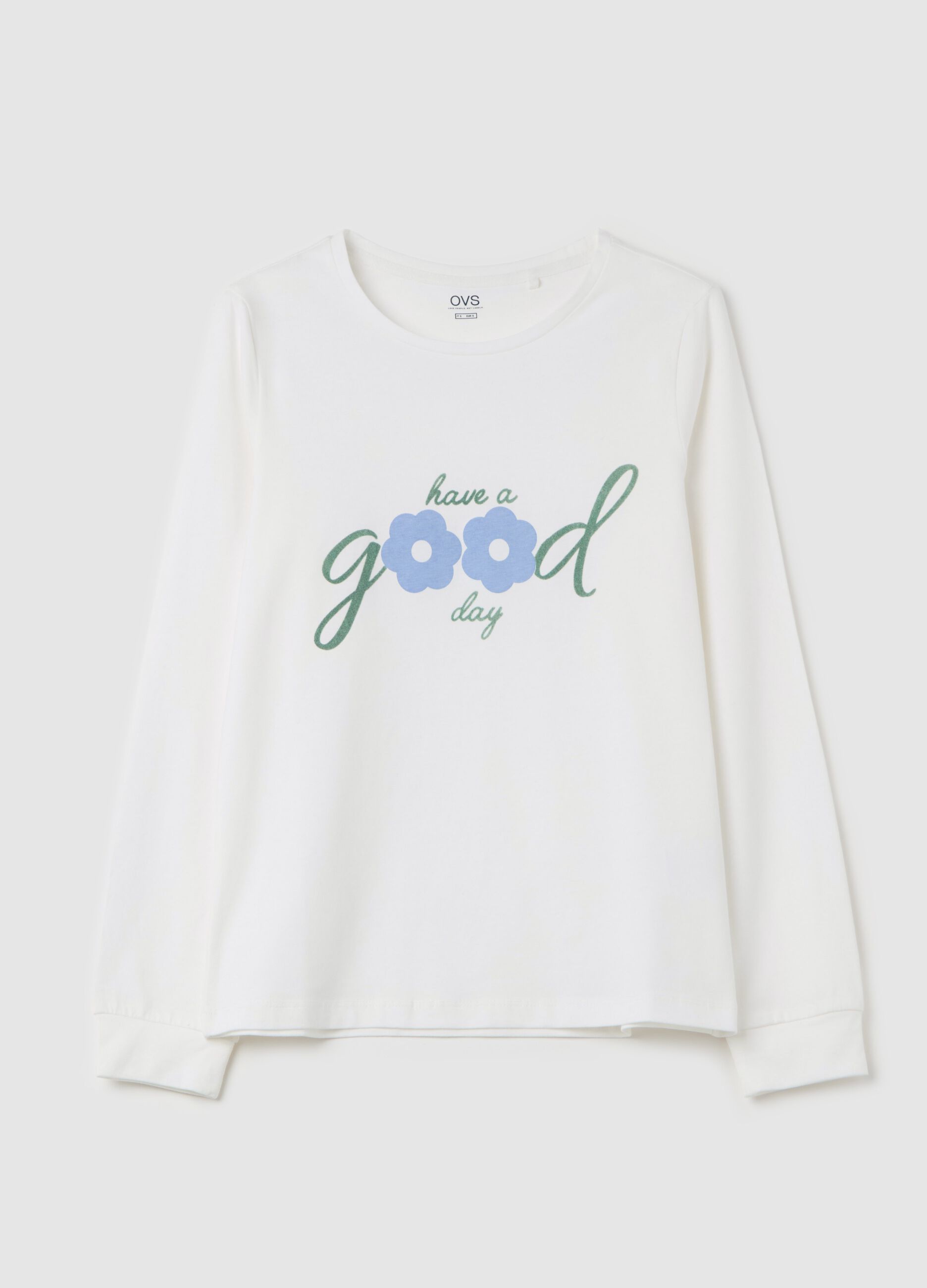 Top pigiama stampa "Have a Good Day"