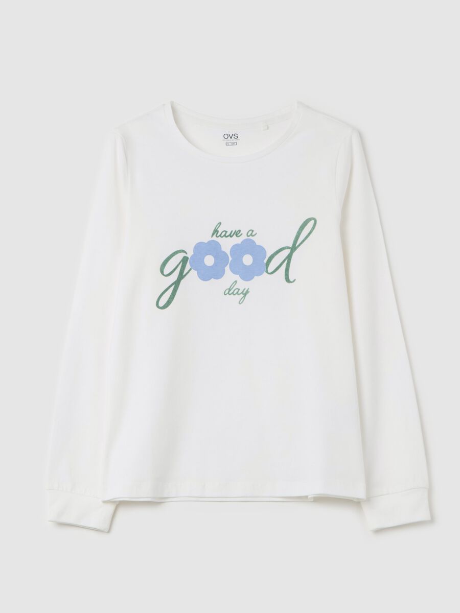 Pyjama top with "Have a Good Day" print_4