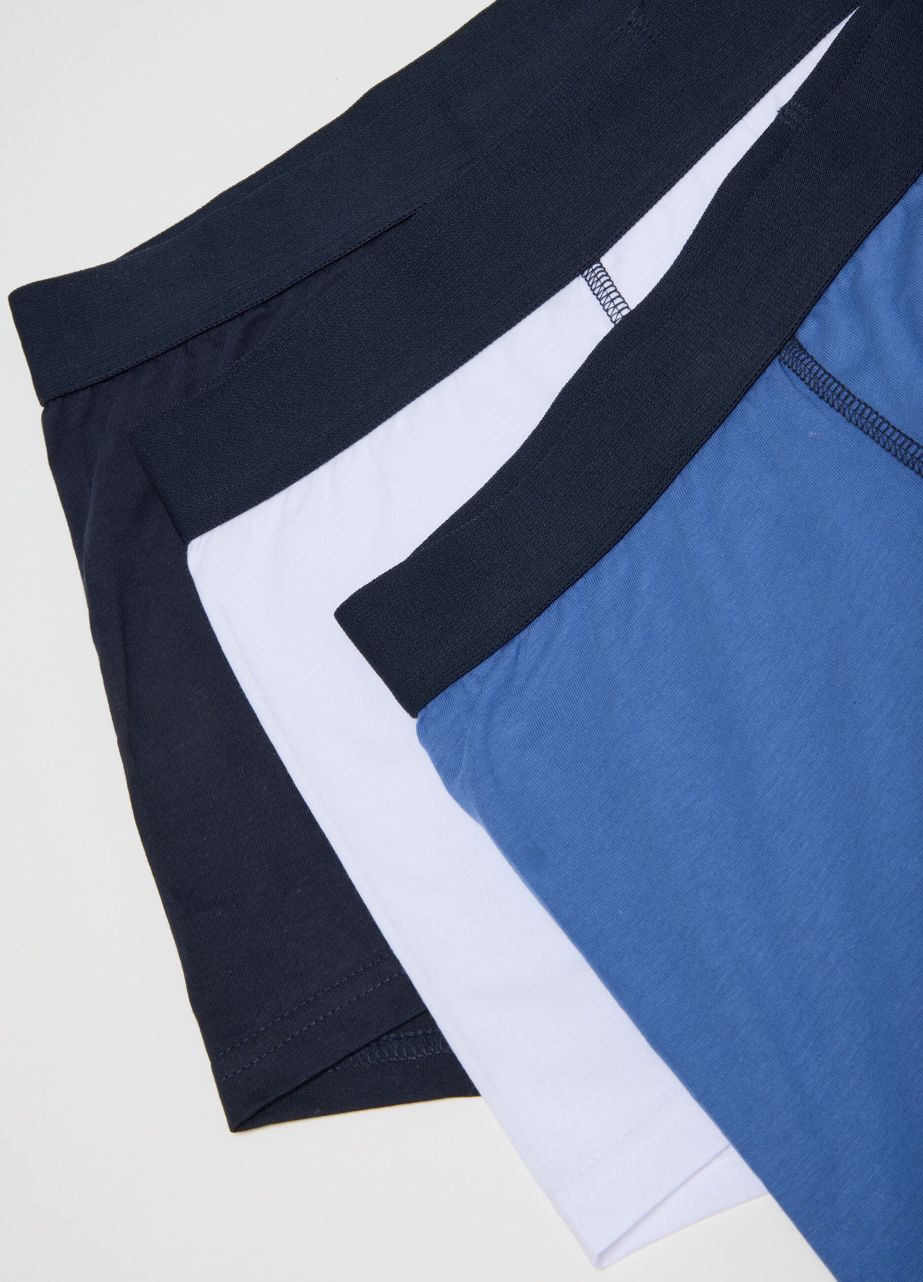 Regular fit blue pure cotton boxer set