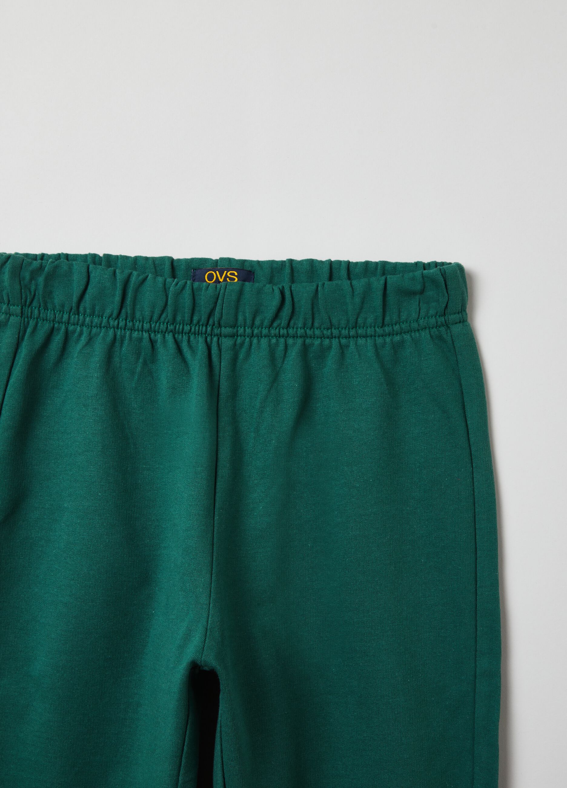 Joggers in felpa con profili elasticati_2