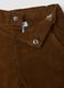 Pantaloni marroni in puro cotone regular fit_3