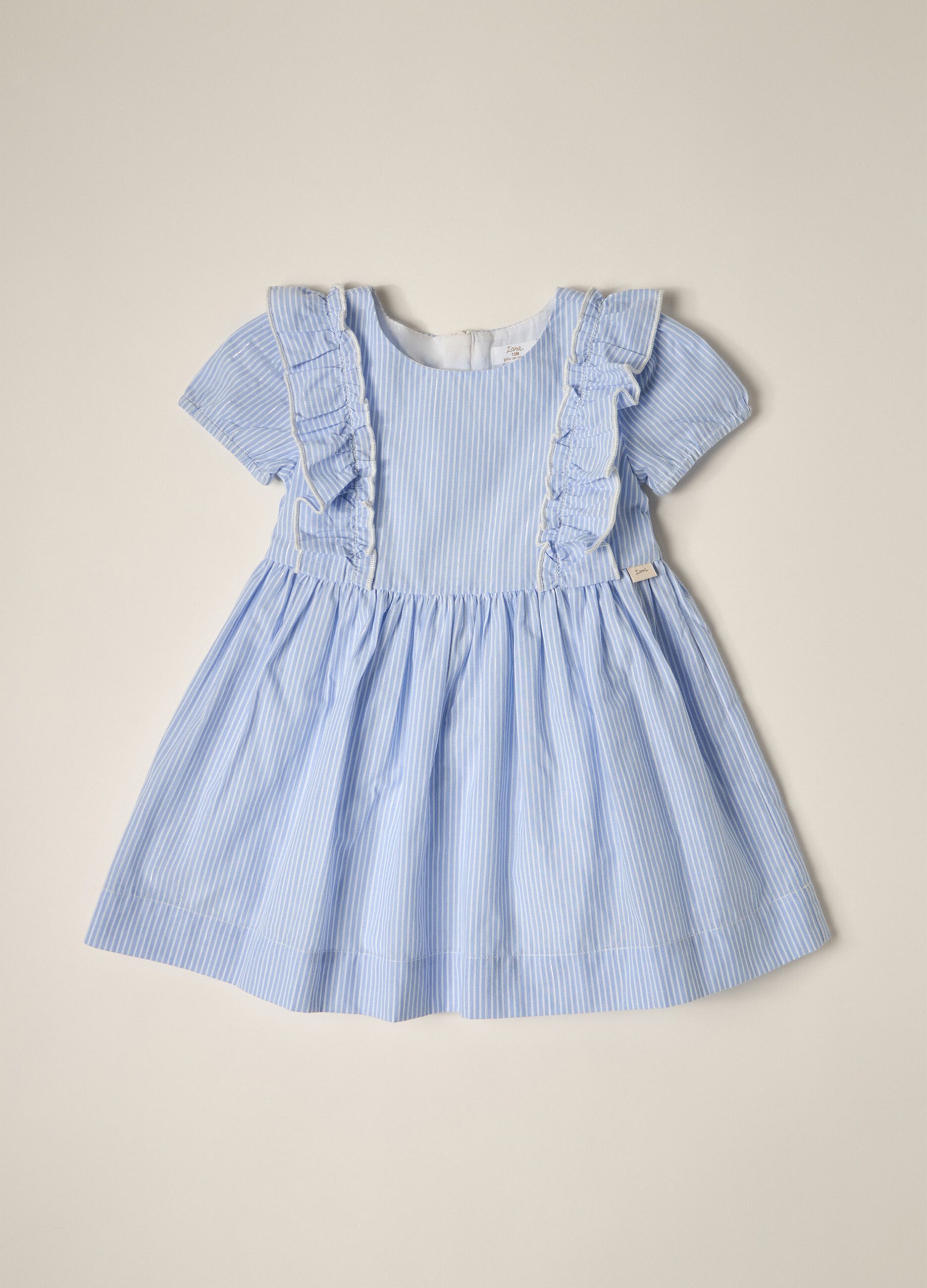 Striped Cotton IANA Dress for Baby Girls