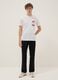 White pure cotton regular fit T-shirt with Honda print_1