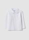 White long-sleeve organic cotton polo_0