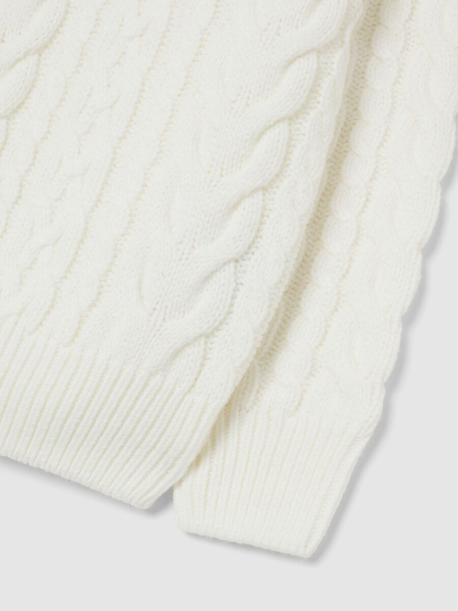 Children's white regular fit knitted jumper_3
