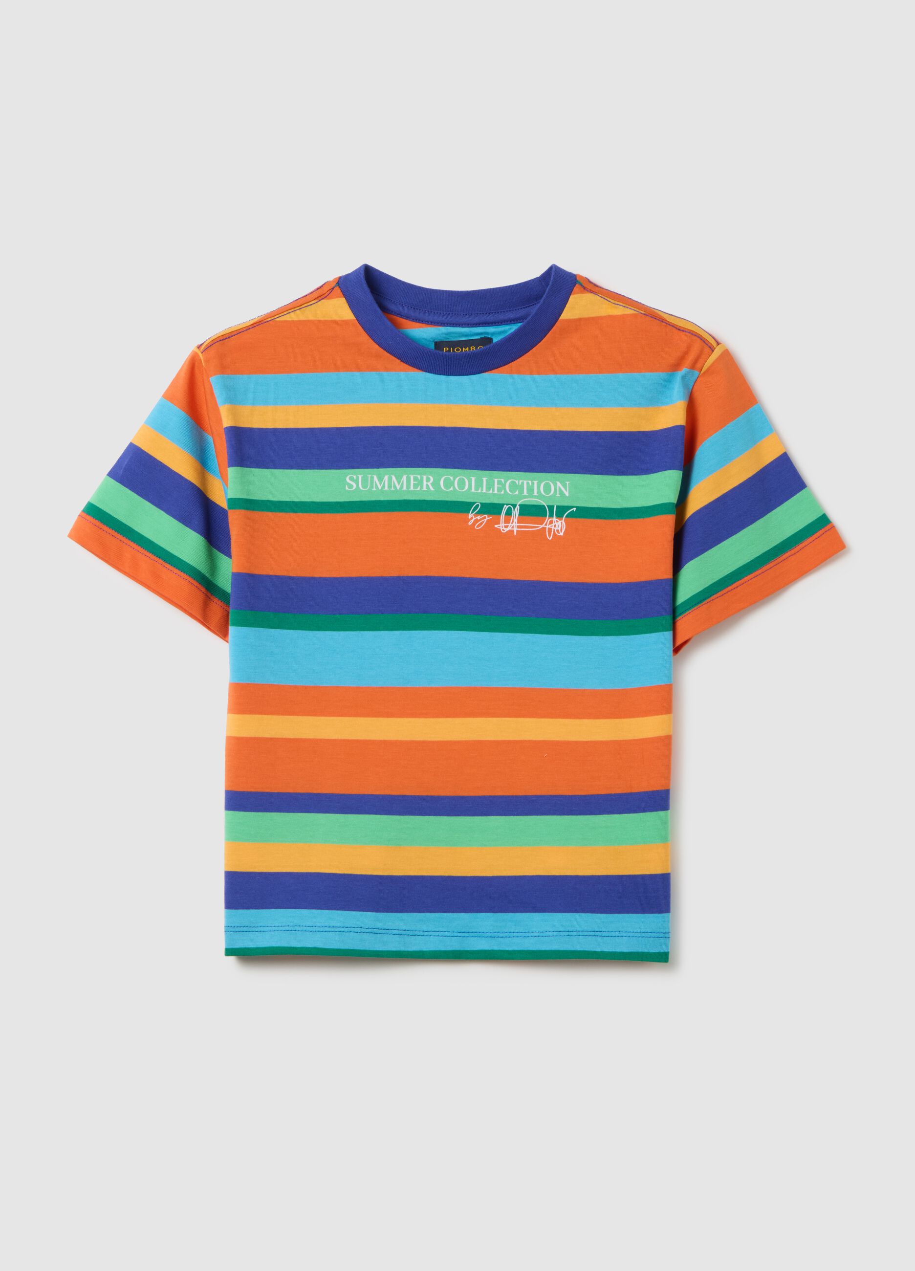 Children's multicolor pure cotton t-shirt in regular fit