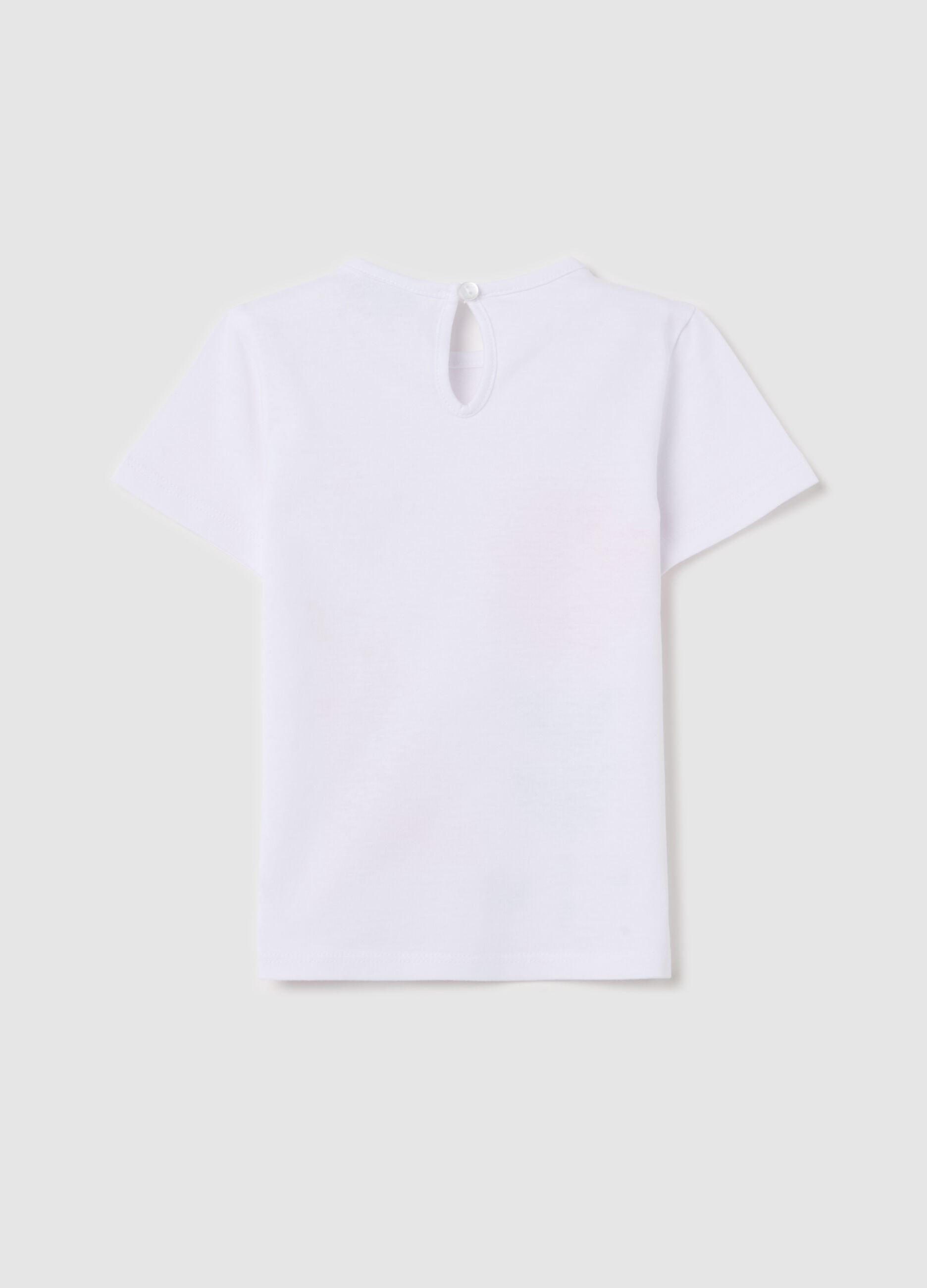 Cotton T-shirt with rabbits print