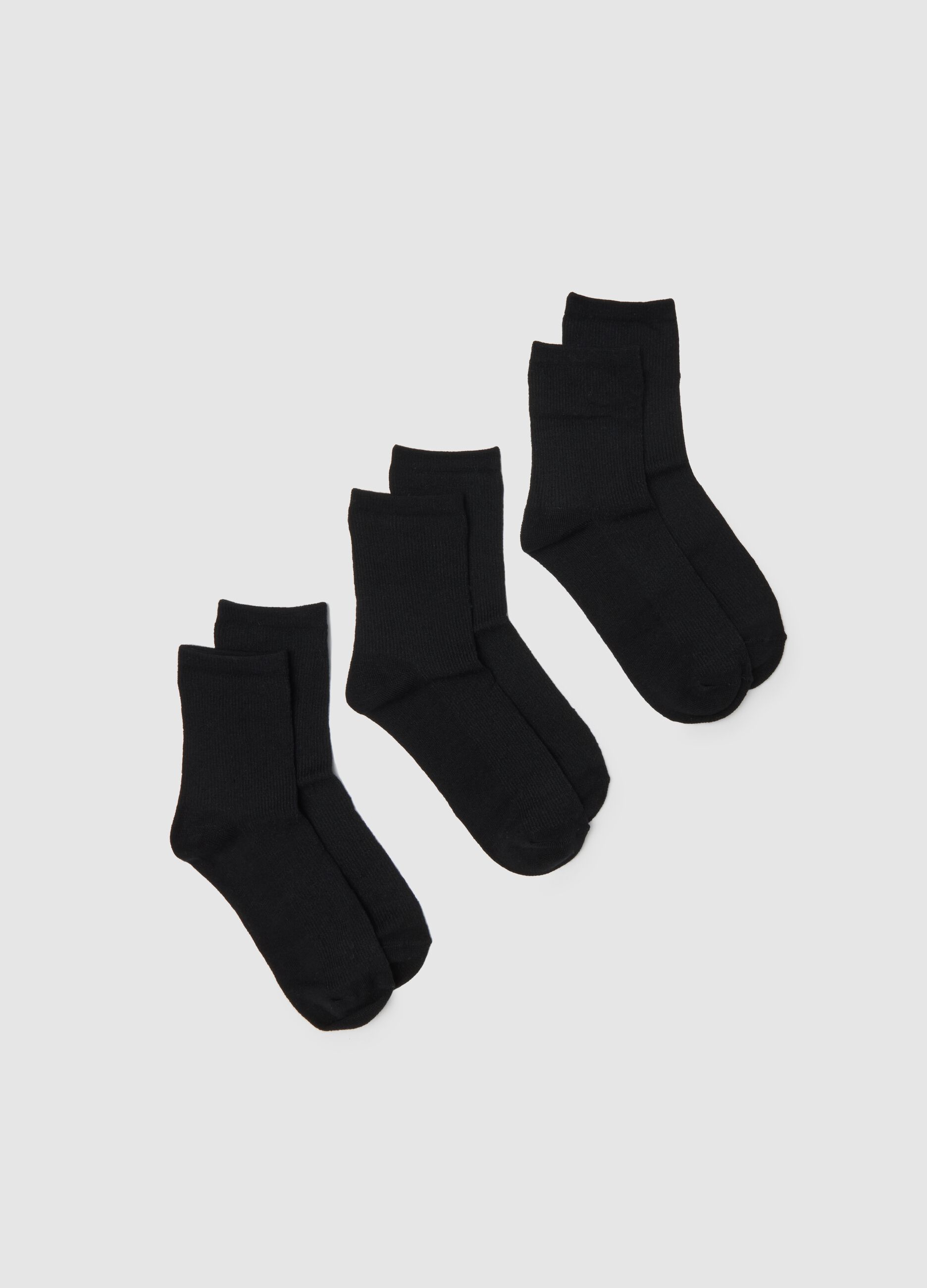 Black socks tripack