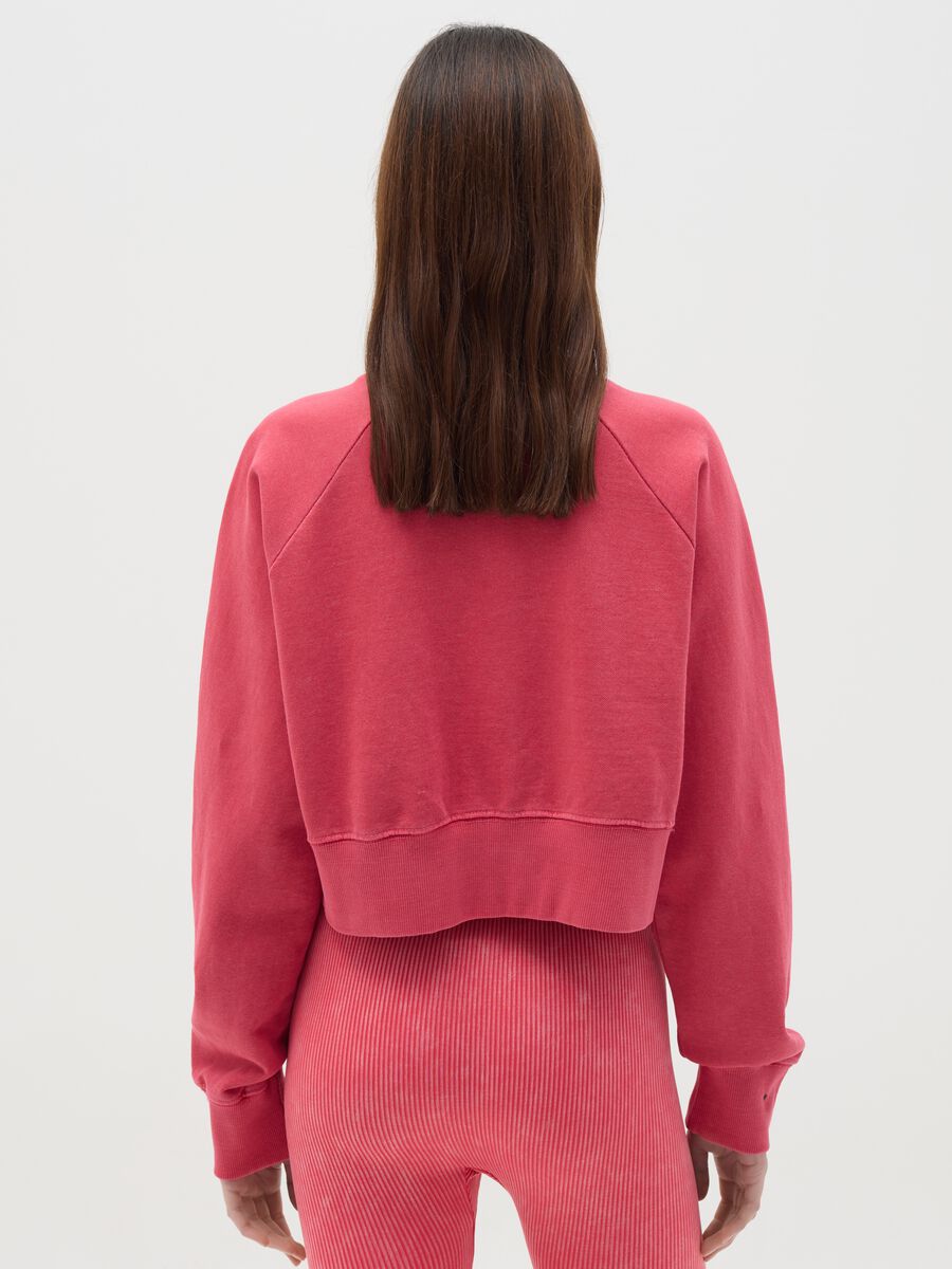 Cropped sweatshirt with logo print_3