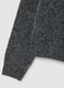 Cardigan grigio regular fit con motivo jacquard_6
