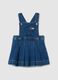 Blue Stretch Denim Baby Dress Regular Fit_0