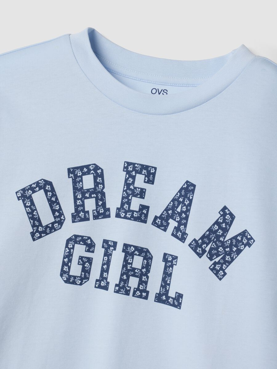 Multicolour pure organic cotton pyjamas with &ldquo;Dream Girl&rdquo; slogan_2