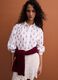 White pure cotton embroidered-pattern shirt, regular fit_0