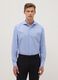 Light blue shirt with French collar in pure cotton regular fit_0