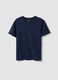 Blue pure cotton short-sleeve T-shirt, regular fit_4