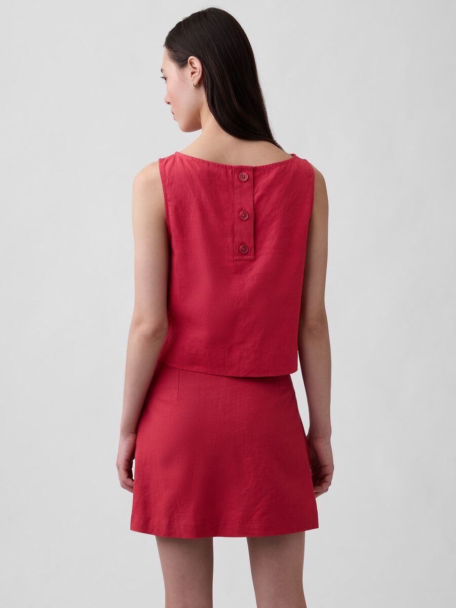 Linen-blend tank top_1