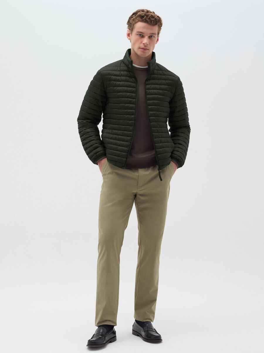 Full-zip ultralight quilted down jacket_1
