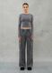 Long-sleeved Crop T-shirt Vintage Grey_4