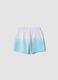 Short azzurri in misto cotone con vita elastica per bambina regular fit_1