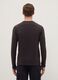 Brown long-sleeve T-shirt in stretchy cotton regular fit_2