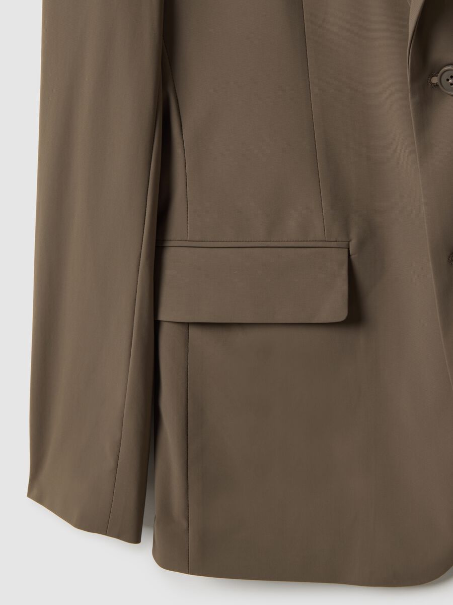 Blazer marrone slim fit_1