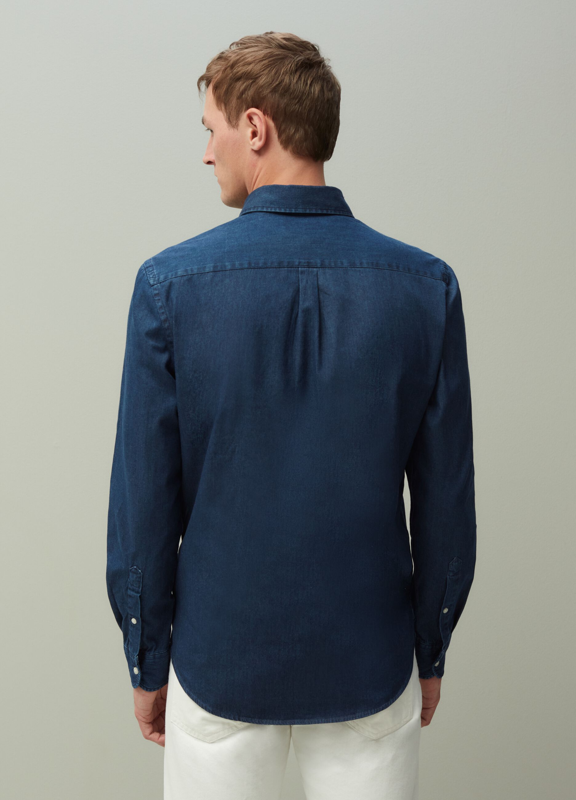 Regular-fit denim shirt