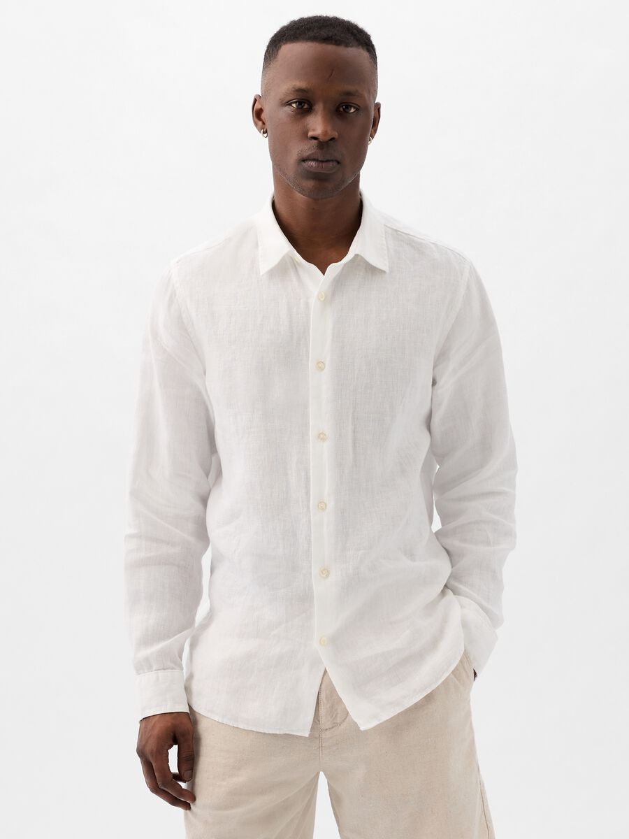 Regular-fit shirt in linen_2