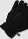 Black fleece gloves with elasticated cuff_2