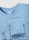 Blue pure cotton kids' T-shirt regular fit with print_2