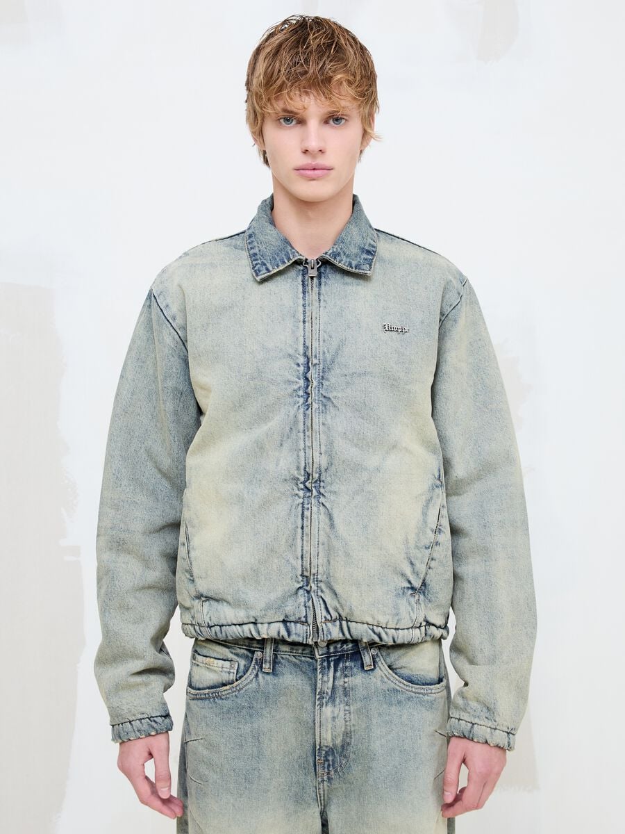 Denim Padded Jacket Vintage Light Blue_3