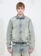 Vintage Light Blue Padded Denim Jacket_3