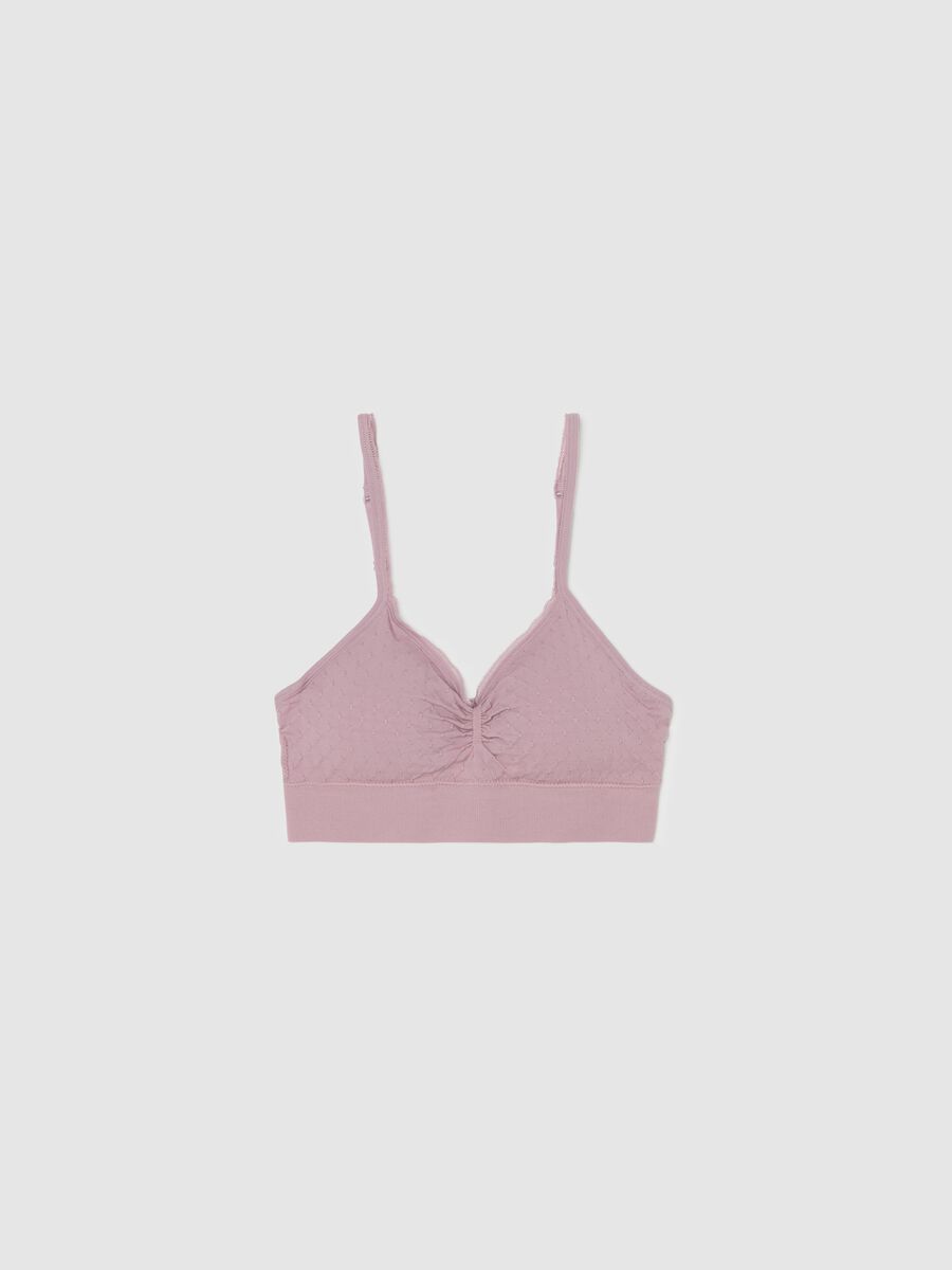Reggiseno Bralette in microfibra con trama dobby_4