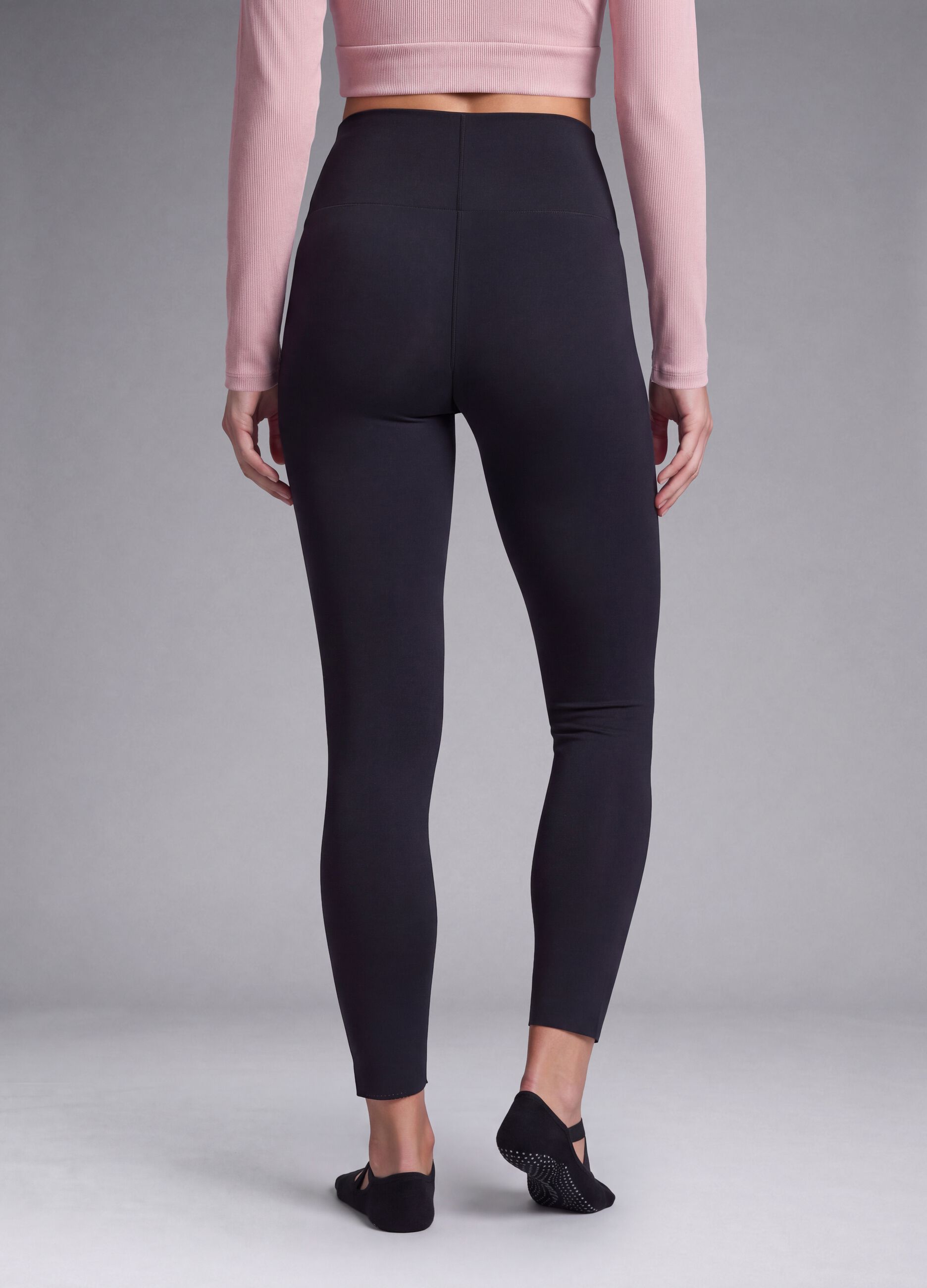 Black slim-fit stretch leggings with regular waist ALTAVIA STUDIO