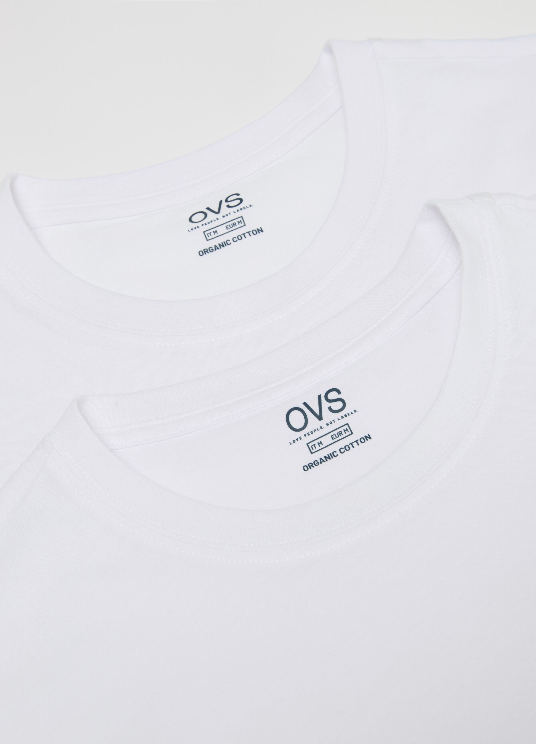 Three-pack organic cotton undershirts