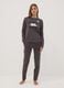 Peanuts organic cotton pyjama set in anthracite grey_0